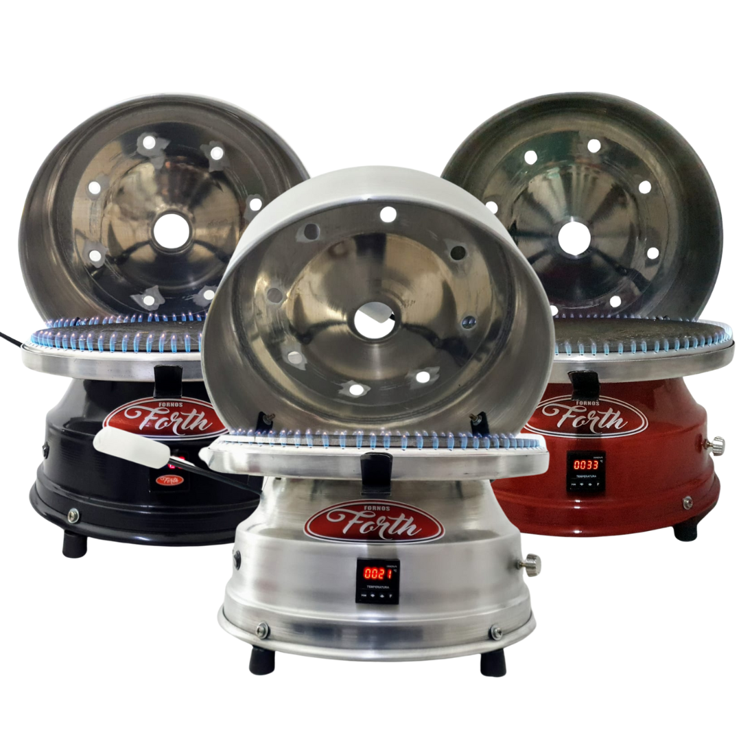 Forno de Pizza a Gás 43 cm. Digital + Acendimento Elétrico